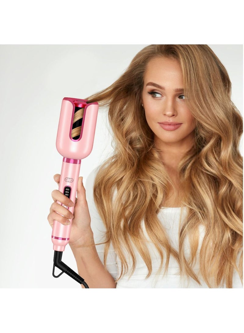 Auto Hair Curling Irons Electric Automatic Ceramic 1 Inch Hair Curler Rotating Curls Waves Anti-Tangle Curling Waver Large Slot