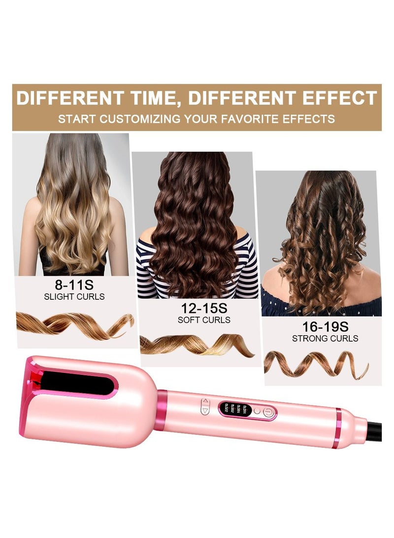 Auto Hair Curling Irons Electric Automatic Ceramic 1 Inch Hair Curler Rotating Curls Waves Anti-Tangle Curling Waver Large Slot