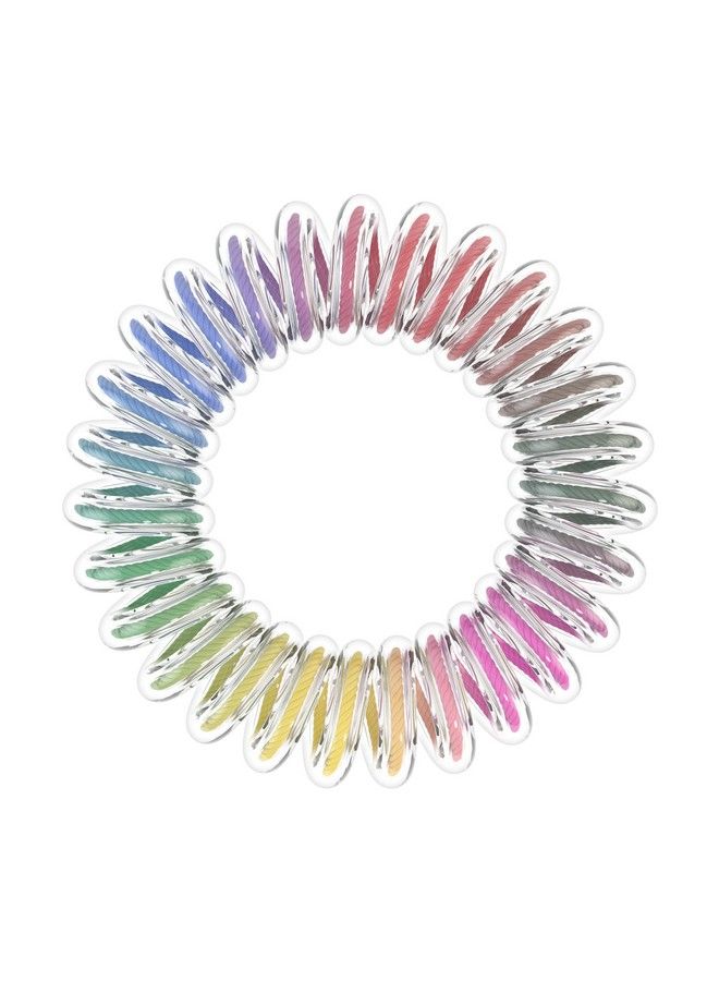 Power Magic Rainbow Hair Ring 3Pieces Multicolor