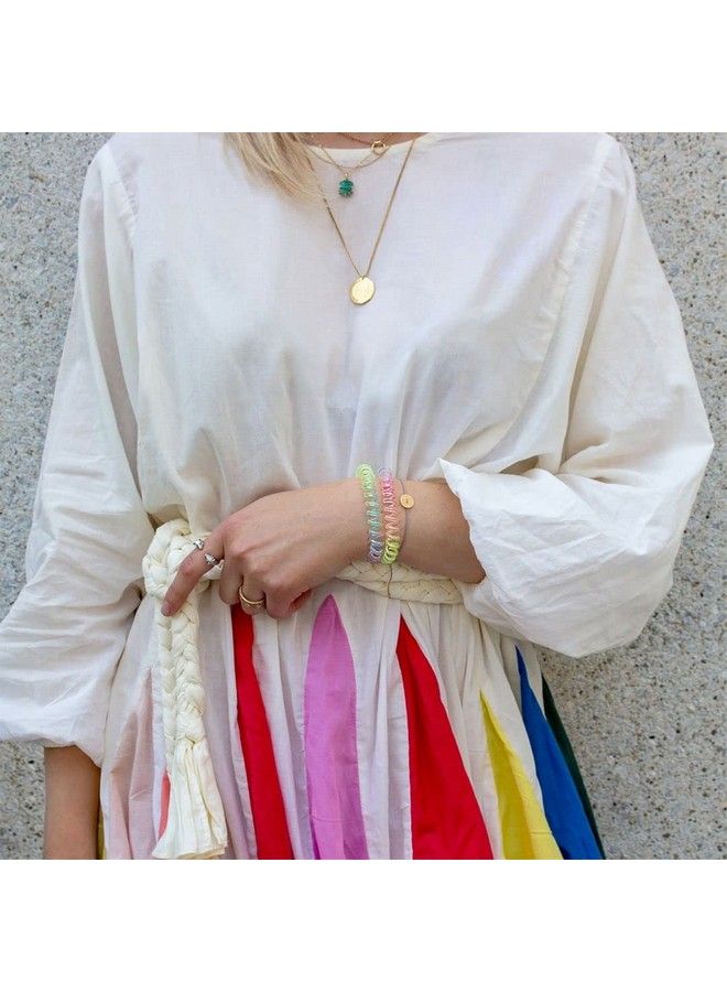 Power Magic Rainbow Hair Ring 3Pieces Multicolor