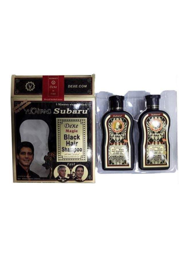 2-Piece Black Hair Shampoo 2x200ml