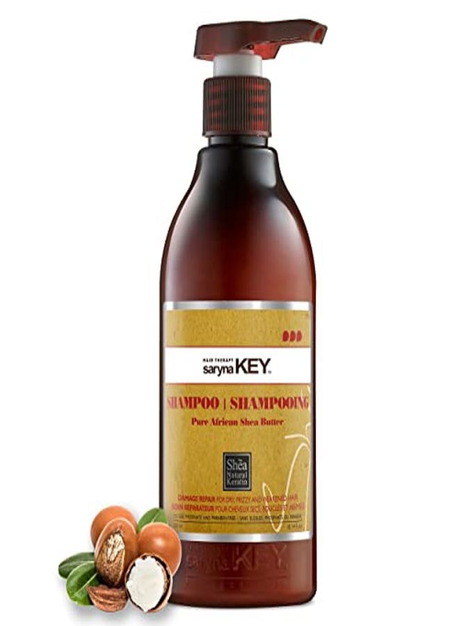 Damage Repair Shampoo With Pure African Shea Butter Moisturizing Shampoo For Dry Hair Professional Hair Care Keratin Treatment Sulfate ...
