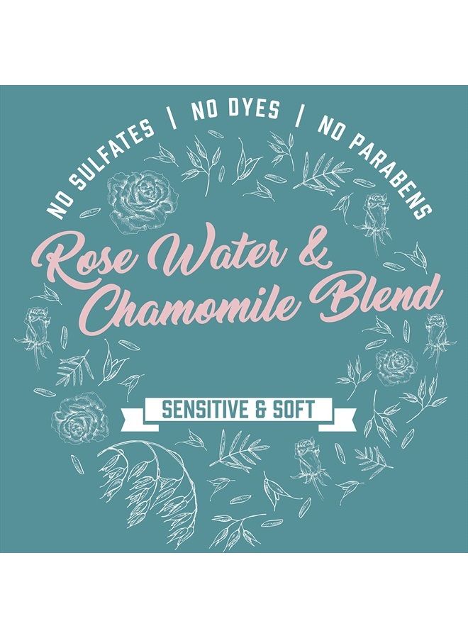 Rose Water & Chamomile Blend Gentle Dry Shampoo for Sensitive Scalp & Soft Hair, Sulfate Free Dry Shampoo, Paraben & Dye-Free, 5 Fl Oz