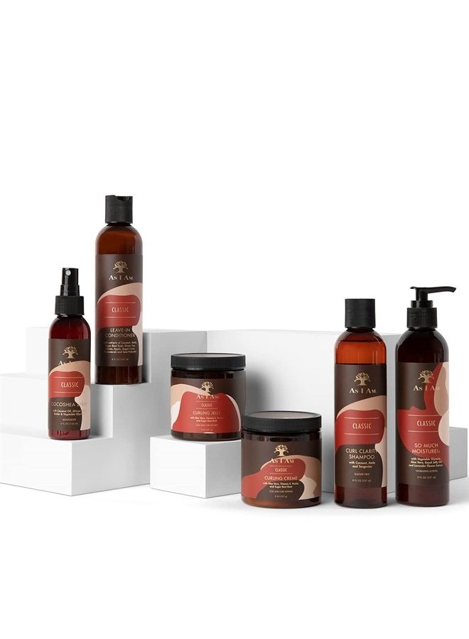 Curl Clarity Shampoo - 8 ounce - with Coconut, Amla & Tangerine - Gently Cleanses Curly Hair - Vegan & Cruelty Free - Sulphate Free - Parabens Free - Phthalate Free