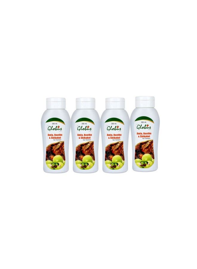 Amla Reetha Shikakai Hair Shampoo 200 Ml (Pack Of 4)