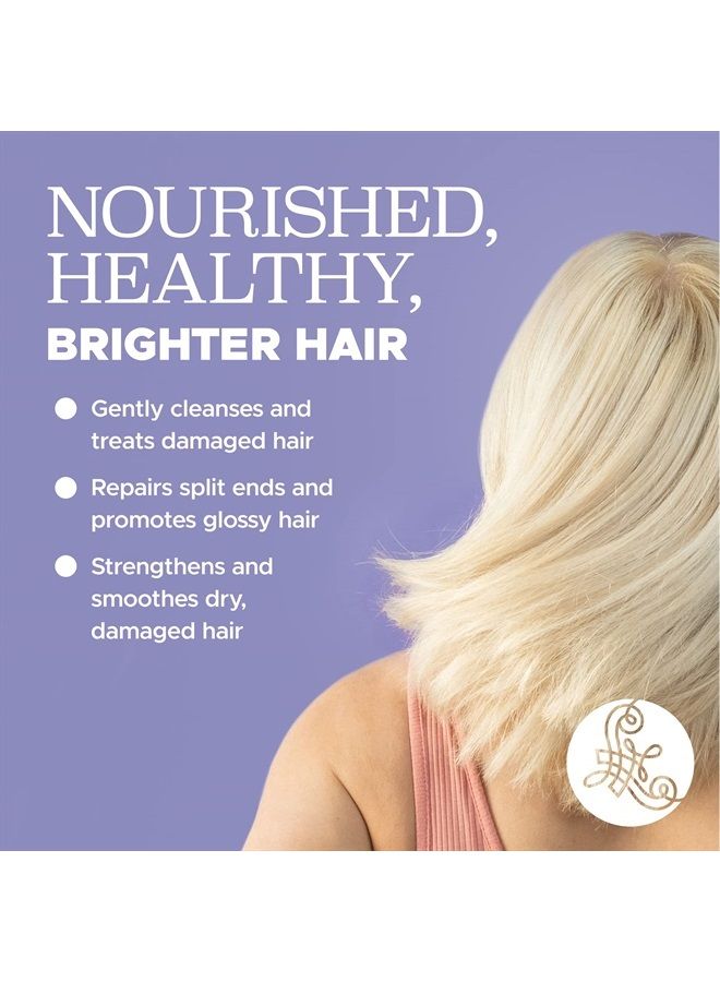 Luseta Purple Shampoo for Blonde Hair 16.9oz, Women Hair Shampoo for Grey Hair and Color Treated Hair, Best Purple Shampoo for Curly and Damaged Hair, Sulfate & Paraben Free