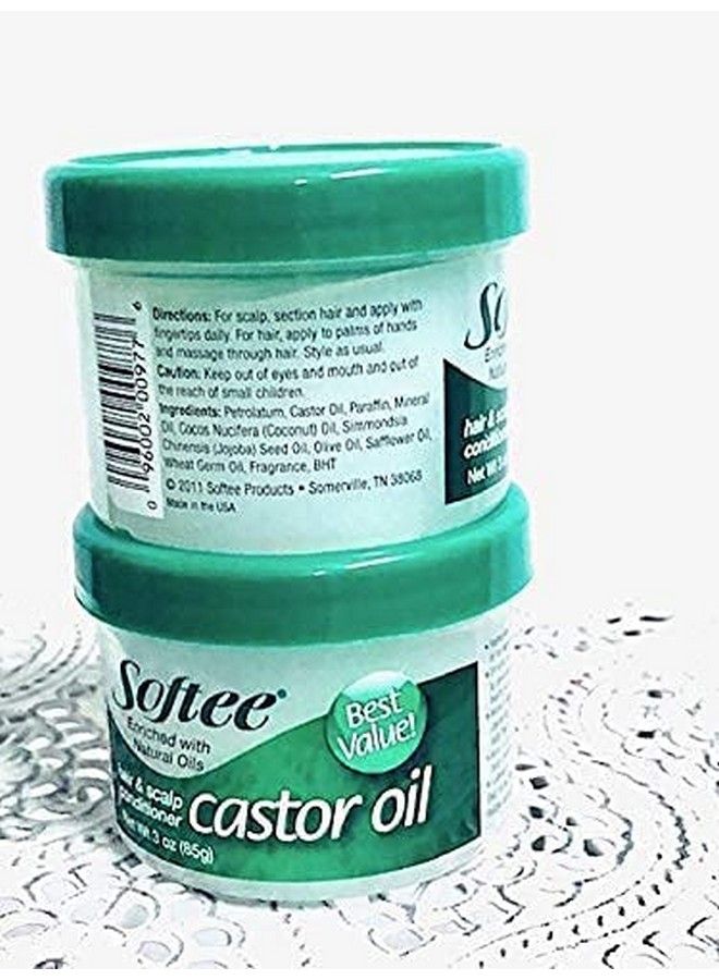 Castor Oil Hair & Scalp Conditioner 3 Ounce White 3 Ounce