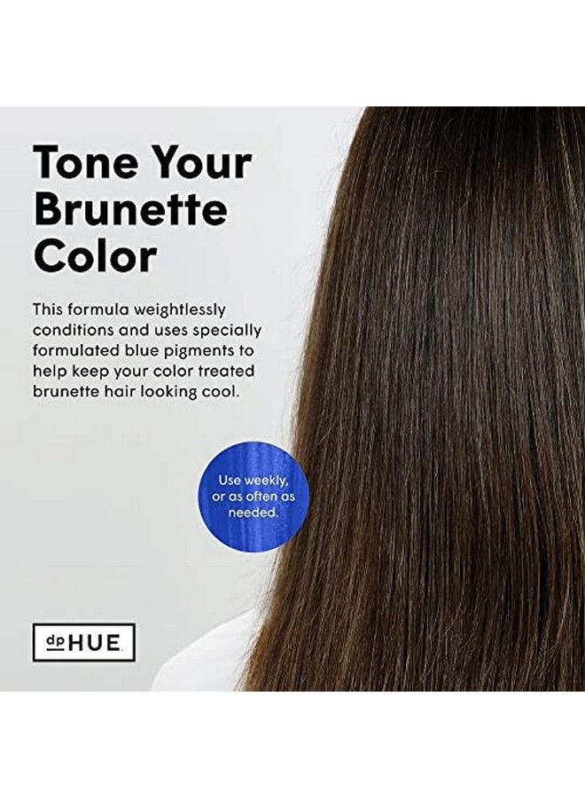 Cool Brunette Conditioner 6.5 Oz Blue Pigments To Neutralize Unwanted Orange Red Brassy Tones Hydrates & Conditions For Soft Shiny Hair & Detangles Strands Glutenfree