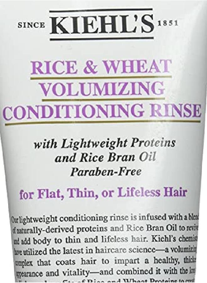 Kiehls Rice And Wheat Volumizing Conditioning Rinse 68 Ounce