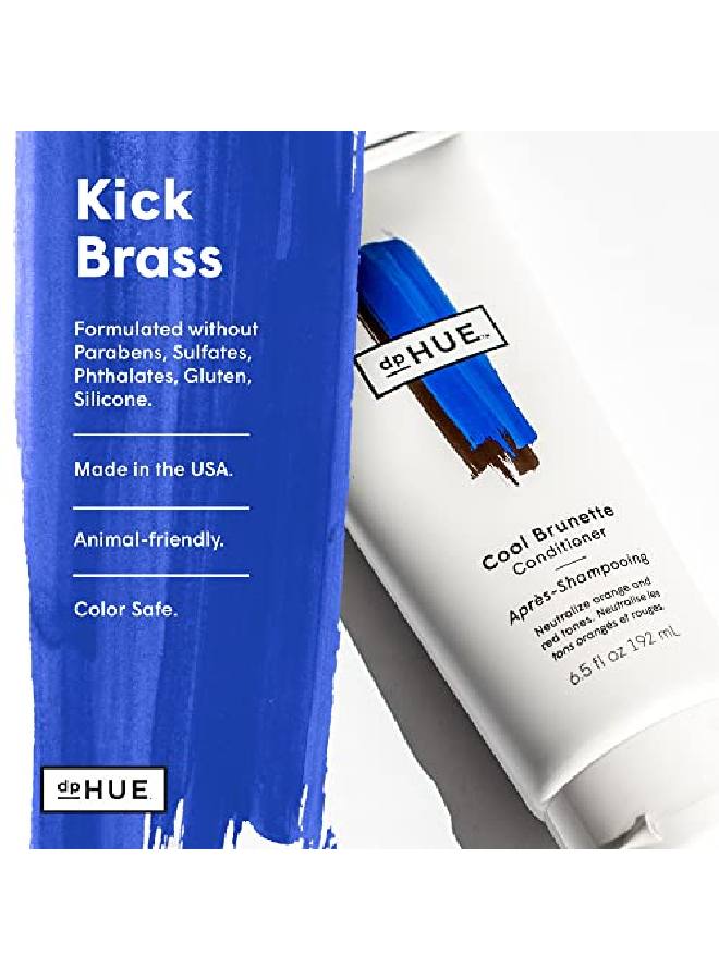 Cool Brunette Conditioner 65 Oz Blue Pigments To Neutralize Unwanted Orange Red Brassy Tones Hydrates & Conditions For Soft Shiny Hair & Detangles Strands Glutenfree