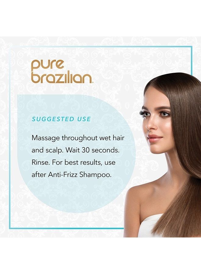 PURE BRAZILIAN Anti-Frizz Daily Conditioner, 13.5 Oz