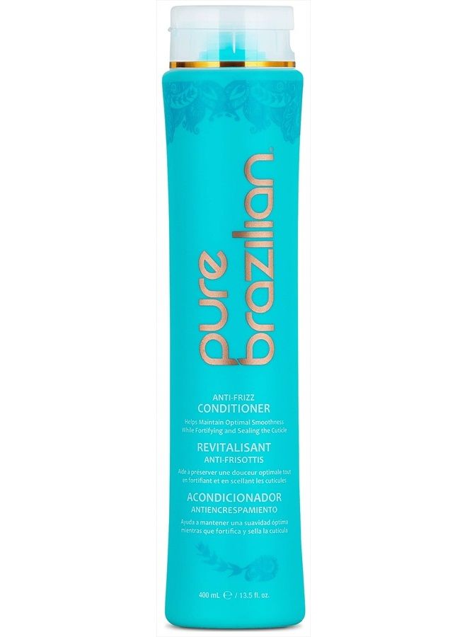 PURE BRAZILIAN Anti-Frizz Daily Conditioner, 13.5 Oz