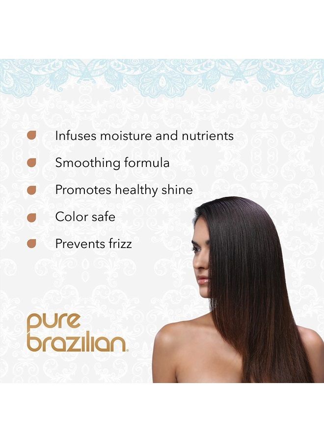 PURE BRAZILIAN Anti-Frizz Daily Conditioner, 13.5 Oz