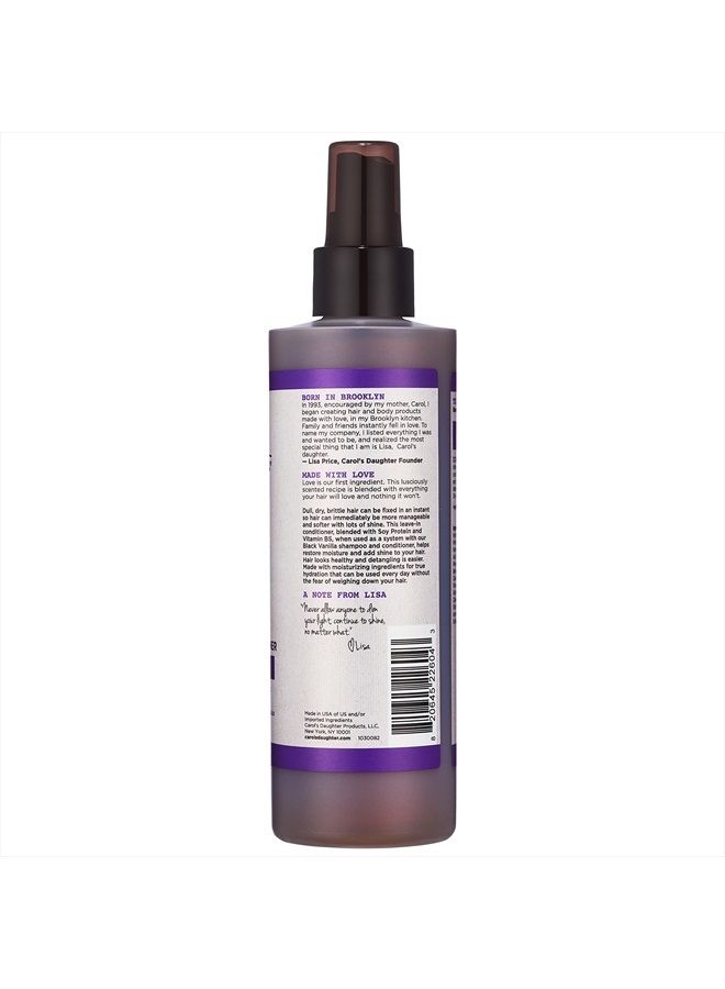 Black Vanilla Moisturizing Leave In Conditioner Spray - Made with Castor and Rosemary Oil, 8 fl oz