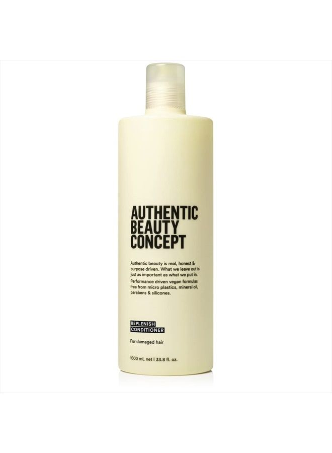 Replenish Conditioner | Damaged Hair | Seals Cuticle of Damaged Hair | Vegan & Cruelty-free | Silicone-free | 33.8 fl. oz.