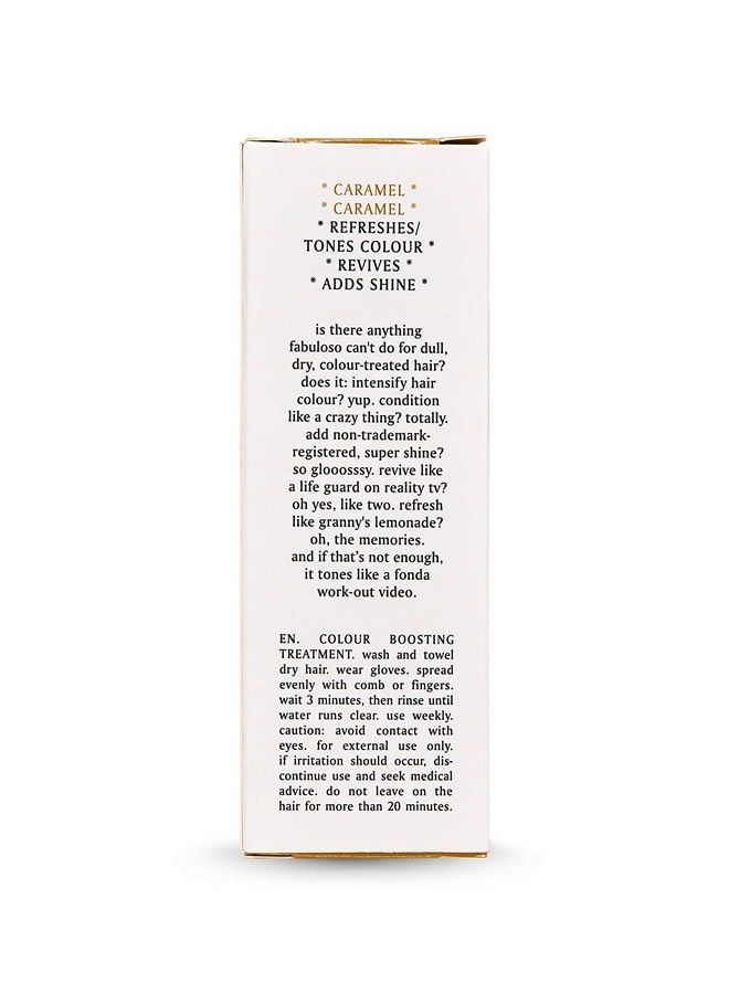 Fabuloso - Caramel Color Boosting Treatment - Color Care Conditioner for Color-Treated Hair - Helps Maintain Color Depth, Tone & Shine - Travel Size, 30ml / 1.01fl.oz