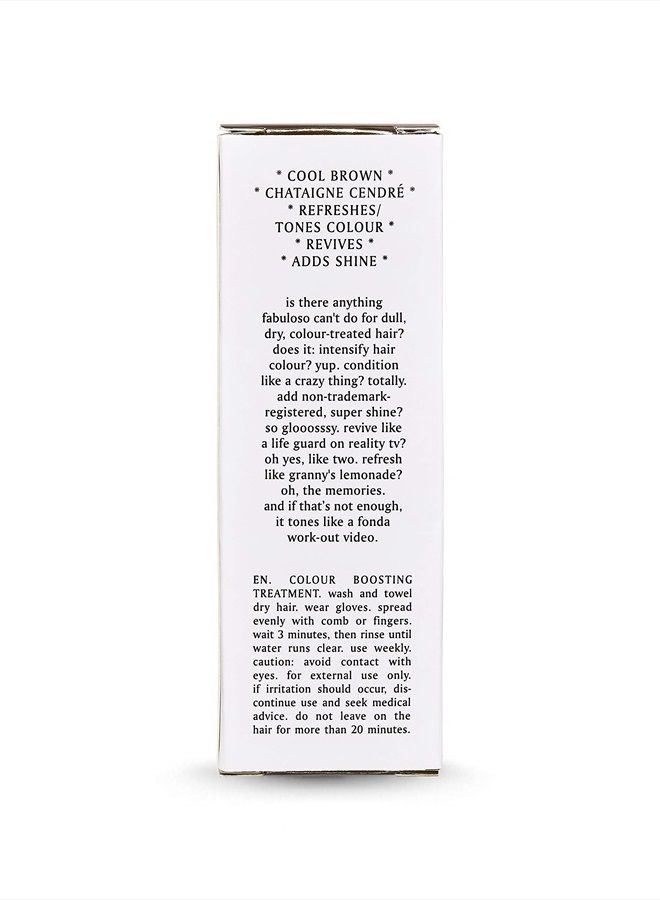 Fabuloso - Cool Brown Color Boosting Treatment - Color Care Conditioner for Color-Treated Hair - Helps Maintain Color Depth, Tone & Shine - Travel Size, 30ml / 1.01fl.oz