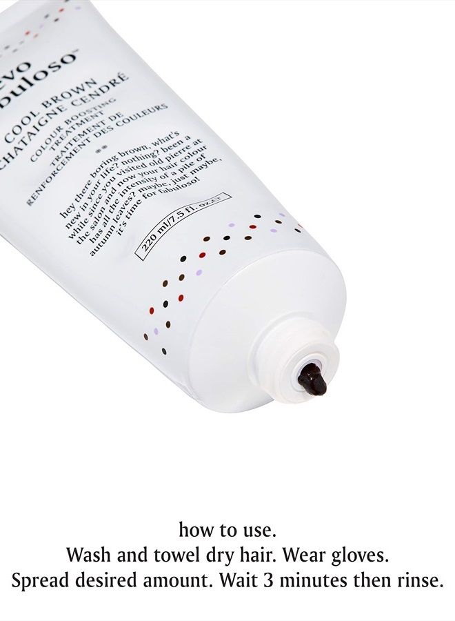 Fabuloso - Cool Brown Color Boosting Treatment - Color Care Conditioner for Color-Treated Hair - Helps Maintain Color Depth, Tone & Shine - Travel Size, 30ml / 1.01fl.oz