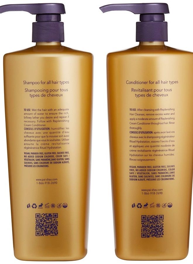 Replenishing Cleanser and Conditioner Set , 2 Count (Pack of 1)