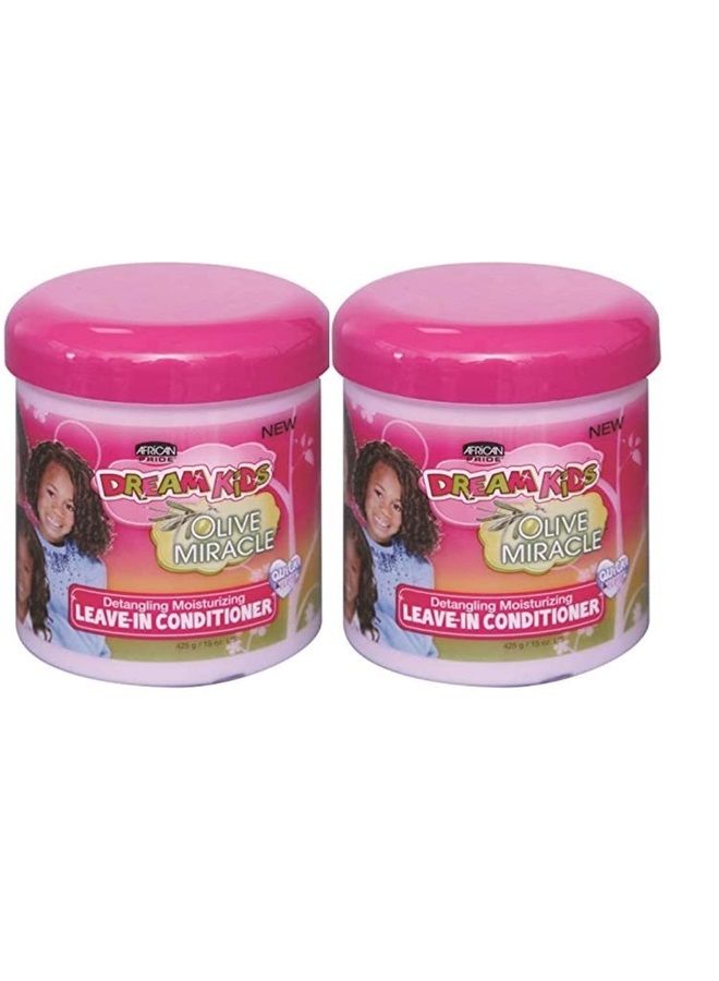 Dream Kids Olive Miracle Leave-In Conditioner 15 oz(Pack of 2)