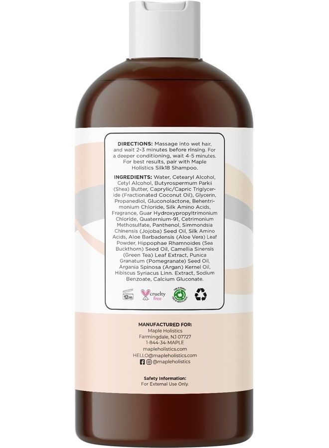 Moisturizing Conditioner for Damaged Dry Hair - Deep Conditioner for Dry Damaged Hair Treatment and Frizz Control with Hair Moisturizer Amino Acids - Sulfate Free Conditioner for Colored Hair Care