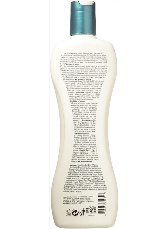 Biosilk Volumizing Therapy Conditioner Unisex Conditioner 12 oz