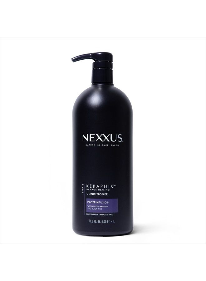 Keraphix ProteinFusion Conditioner with Keratin Protein and Black Rice for Damaged Hair 33.8 oz