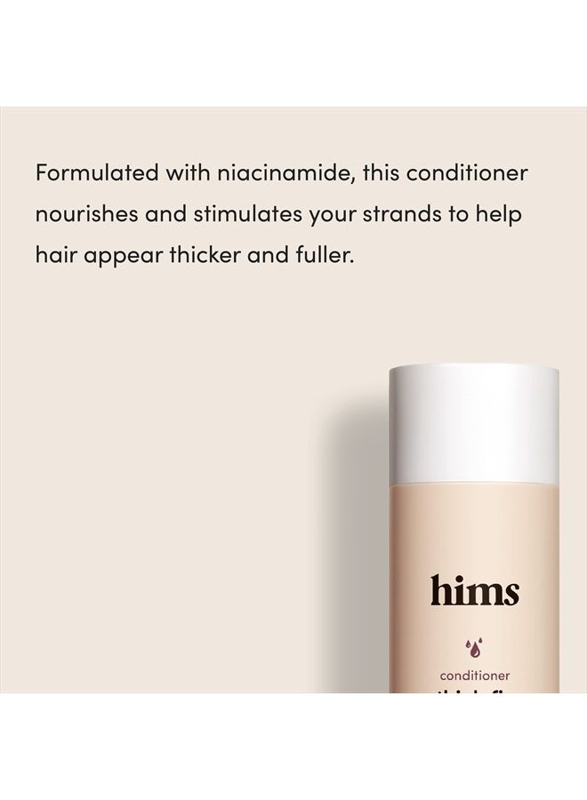 hims thick fix conditioner with niacinamide, locks in moisture and boosts appearance of thicker fuller hair, 2 pack, 6.4oz