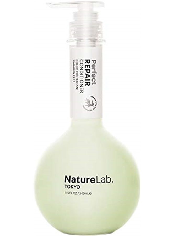 NatureLab Tokyo Perfect Repair Conditioner: Moisturizing Conditioner to Replenish and Restore Damaged, Color Treated Hair and Strengthen New Hair I 11.5 FL OZ / 340ml