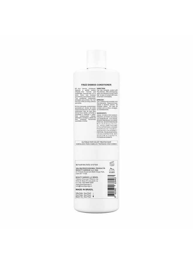 K9 Frizz Dismiss Conditioner 800Ml