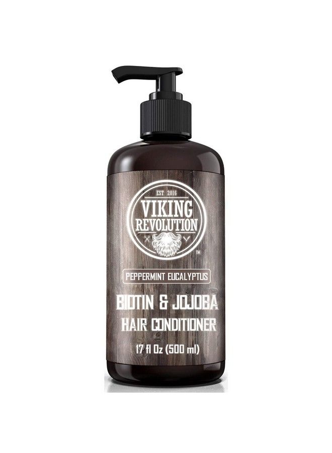 Biotin Mens Conditioner Eucalyptus And Peppermint Conditioner With Jojoba Oil And Mint Oil Peppermint Oil Hair Conditioner For Men Conditioner For Dry Hair (17 Oz)