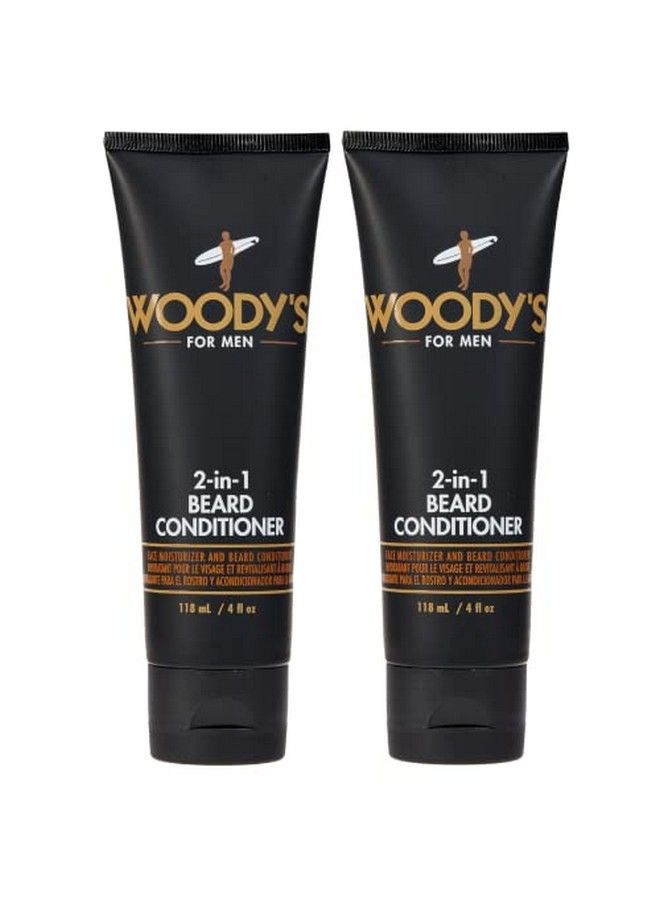 2In1 Beard Conditioner Softens And Conditions Dry Coarse And Flakey Facial Hair With Vitamin E Panthenol And Matrixyl To Soothe Facial Scruff And Skin 4 Fl Oz 2 Pack