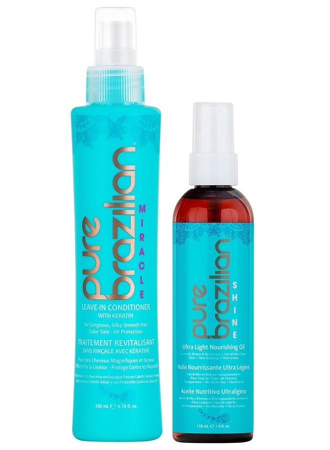 PURE BRAZILIAN - Leave-in Conditioner & Ultra-Light Nourishing Oil