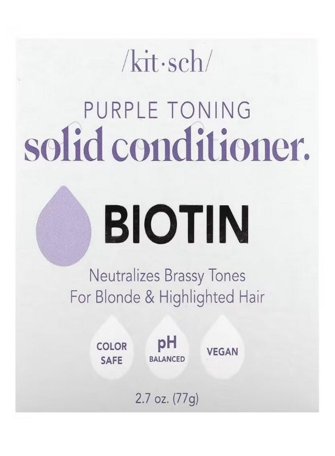 Purple Toning Solid Conditioner Biotin Orange Blossom  Jasmine 2.7 oz 77 g