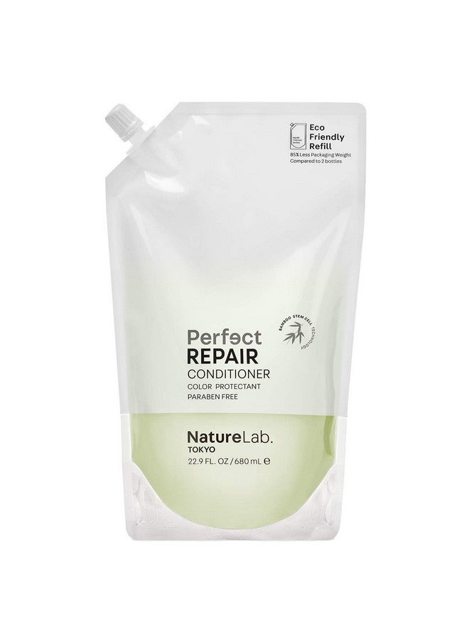 Naturelab Tokyo Perfect Repair Conditioner: Ecofriendly Refill Pouch: Moisturizing Conditioner To Replenish And Restore Damaged Color Treated Hair And Strengthen New Hair I 22.9 Fl Oz / 680Ml