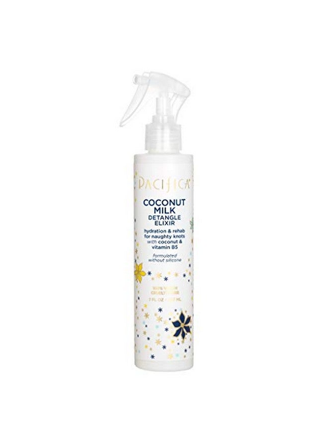 Acifica Beauty Coconut Milk Detangle Elixir Detangler Spray Leave In Conditioner Conditioning Coconut Vitamin B Nourishing Silicone & Sulfate Free Vegan & Cruelty Free