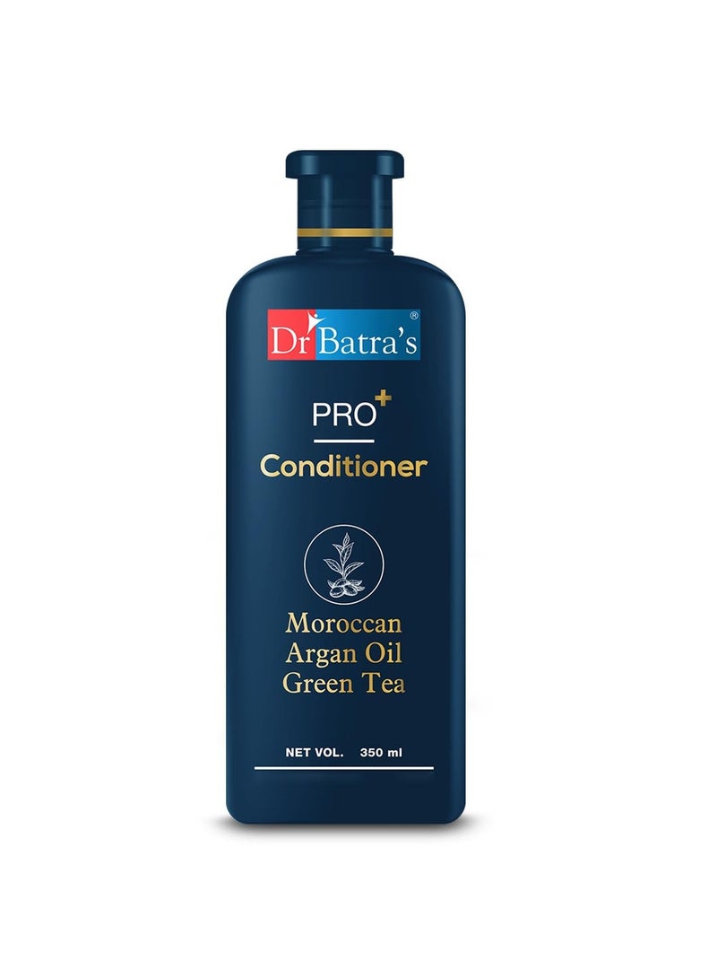 Dr Batra's PRO Conditioner Each Enriched with Moroccan Argan Oil Green Tea Vitamin B For Healthy Soft Hair Damage Repair Paraben free 350 ml