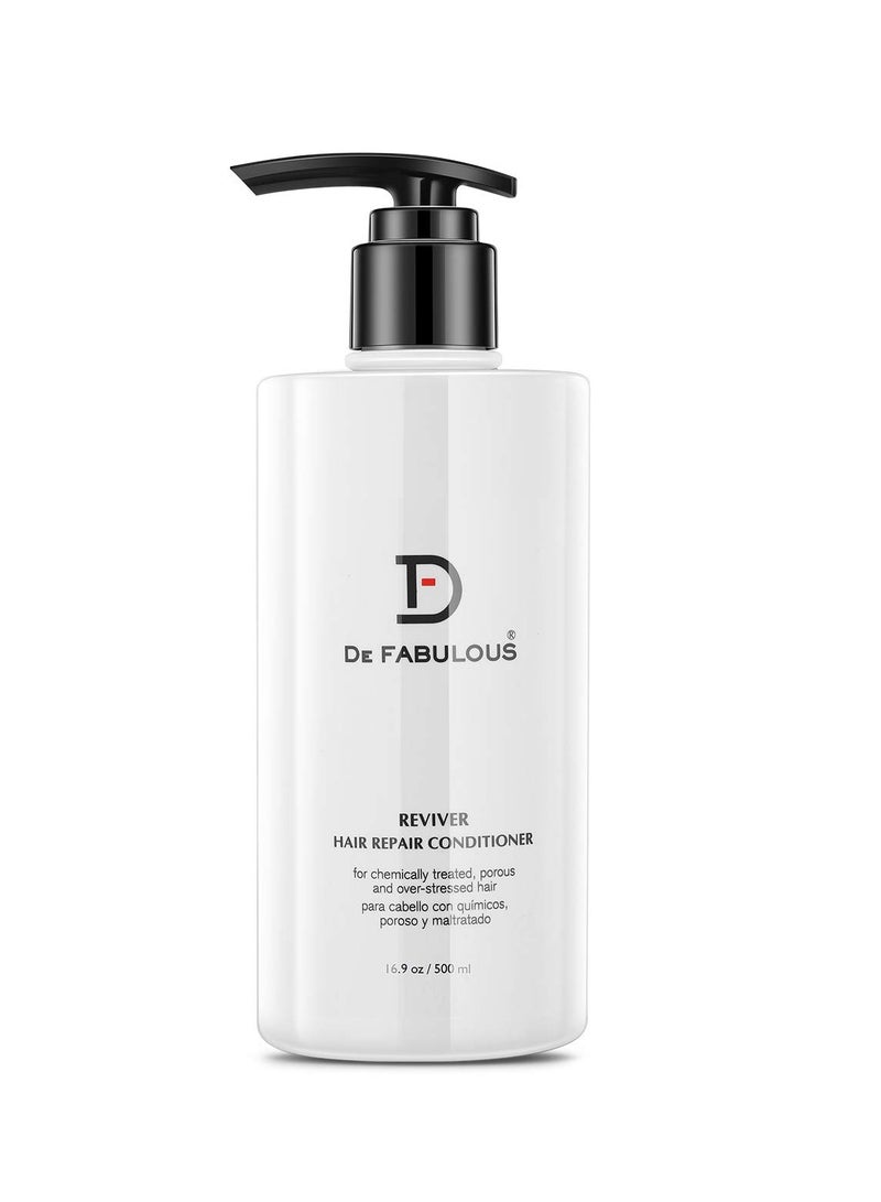 De Fabulous Reviver Hair Repair Conditioner 500ml Sulphate Free pH Balanced All Hair Types