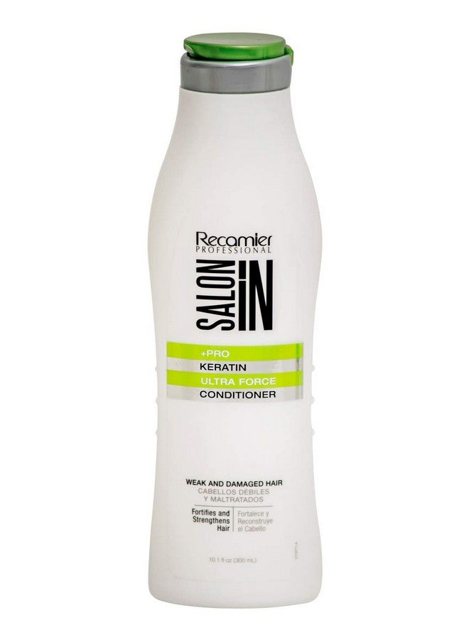 Recamier Salon In Keratin Ultra Force Conditioner Damaged Hair; Acondicionador Cabello Maltratado 300Mililiter