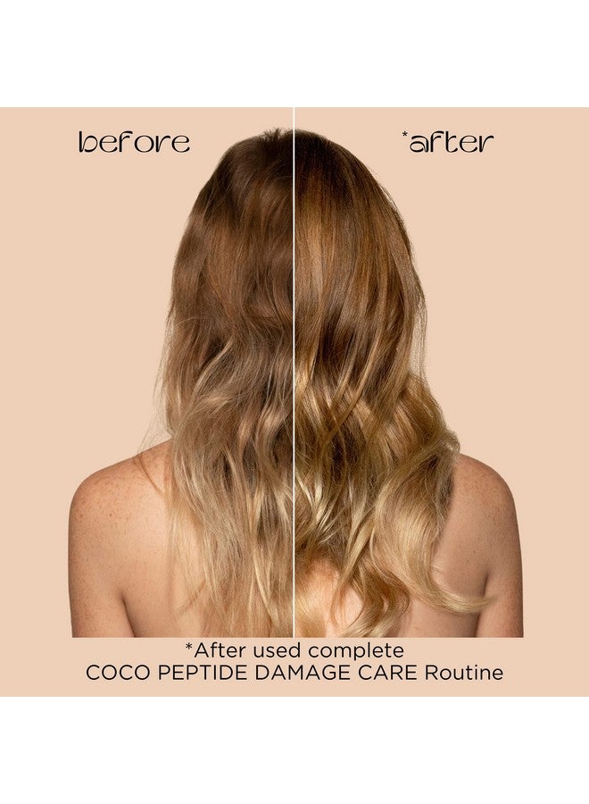 Beauty Coco Peptide Damage Care Conditioner Dry & Damaged Hair Repair Damage From Bleach Color Chemical Services Chlorine & Heat Coconut Vitamin B5 Peptide Split Ends & Breakage