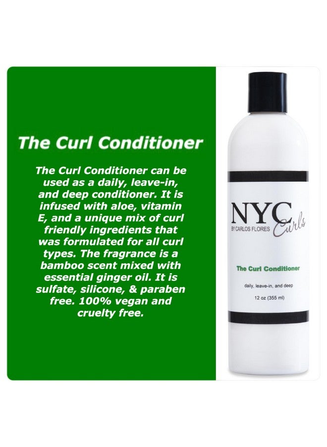 Nyc Curls The Curl Conditioner ; Daily Leavein & Deep Conditioner For Curly Coily & Wavy Hair ; 3 Products In One ; Silicone Free & Vegan ; 12 Fl Oz