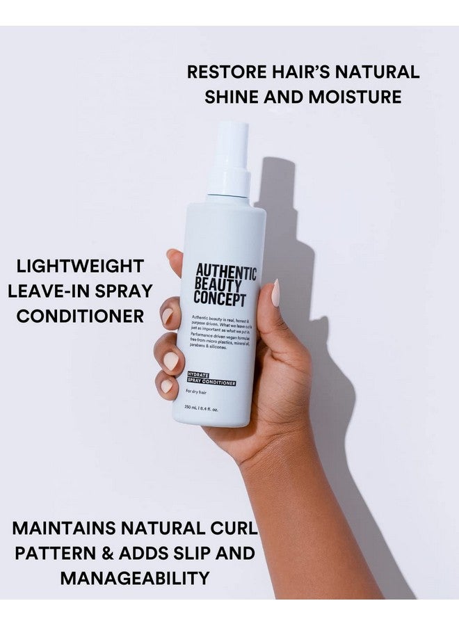 Hydrate Spray Conditioner ; Lightweight Leavein Spray ; Adds Moisture & Manageability ; Normal To Dry Or Curly Hair ; Vegan & Crueltyfree ; Siliconefree ; 8.4 Fl. Oz. ; Authentic Beauty Concept