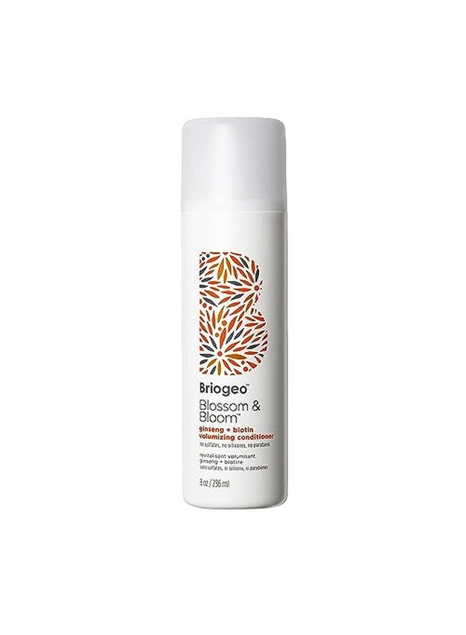 Blossom & Bloom Ginseng + Biotin Volumizing Conditioner Vegan Phalate & Paraben Free 8 Oz