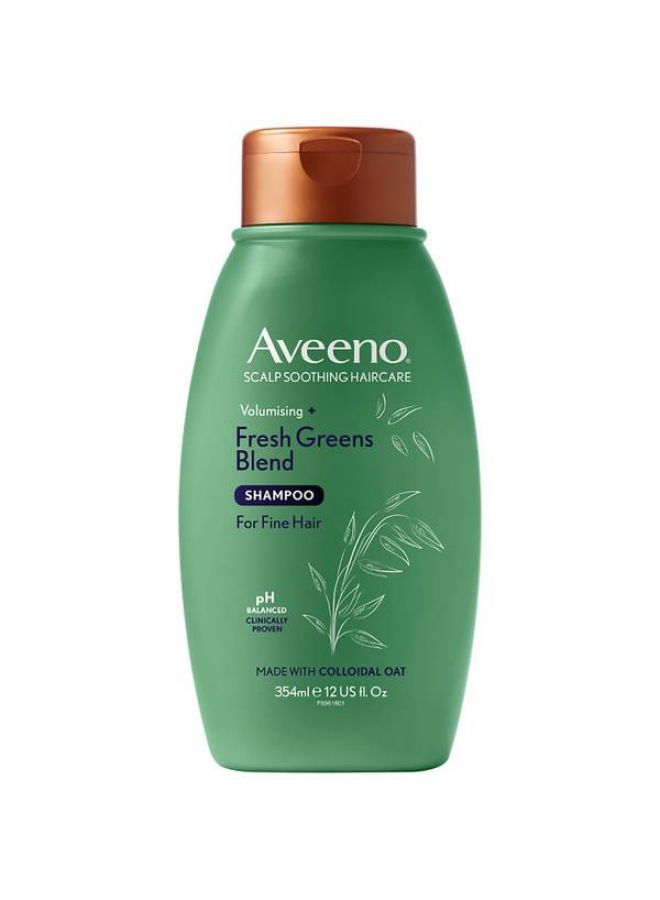 Aveeno Scalp Soothing Haircare Volumising Fresh Greens Blend Shampoo 354ml