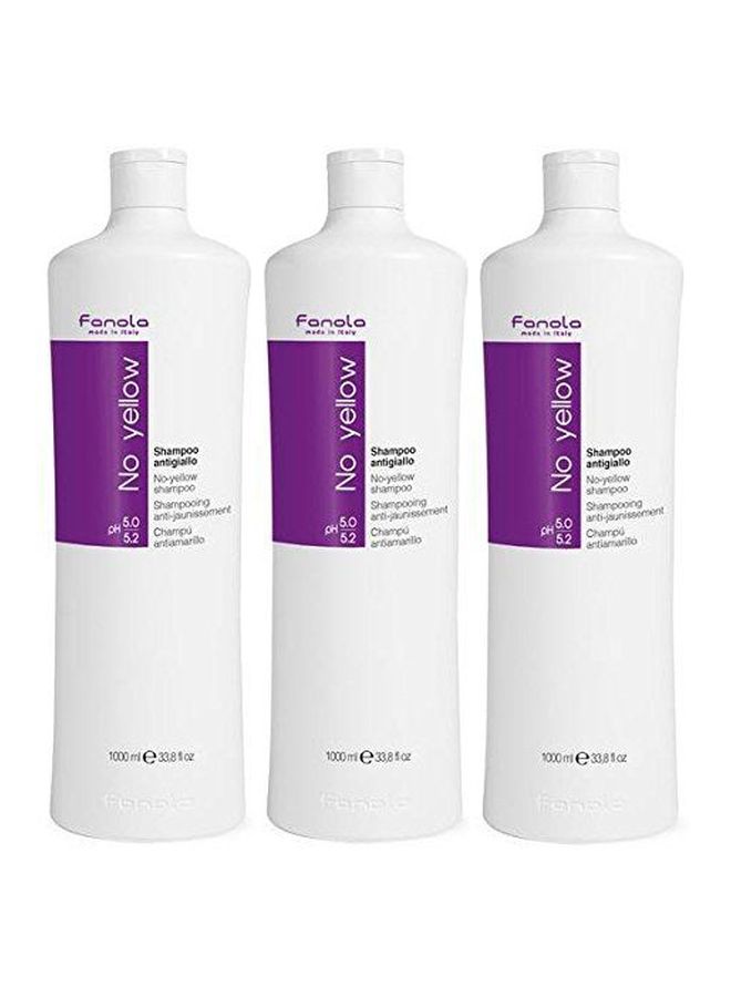 Pack Of 3 No Yellow Shampoo 1000ml