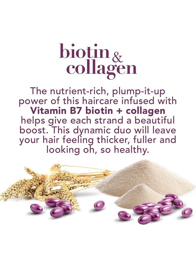 Biotin And Collagen Shampoo With Conditioner 385ml Pack of 2