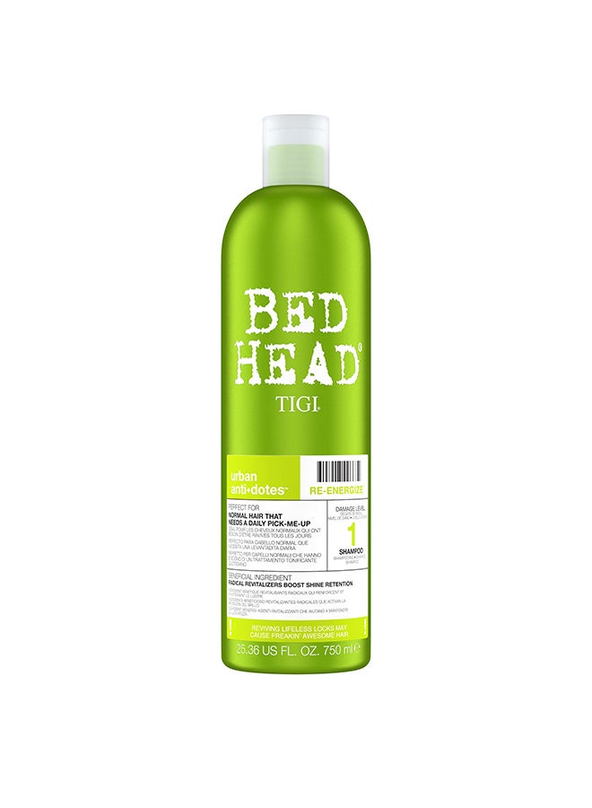 Bed Head Urban Antidotes Re-Energize Tween Shampoo & Conditioner Duo 750ml