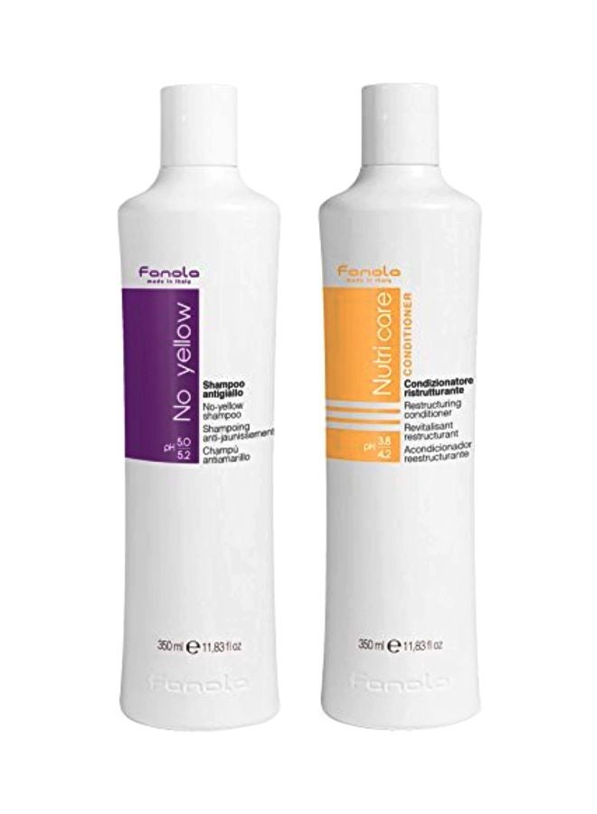 No Yellow Shampoo And Nutricare Conditioner Set 350ml