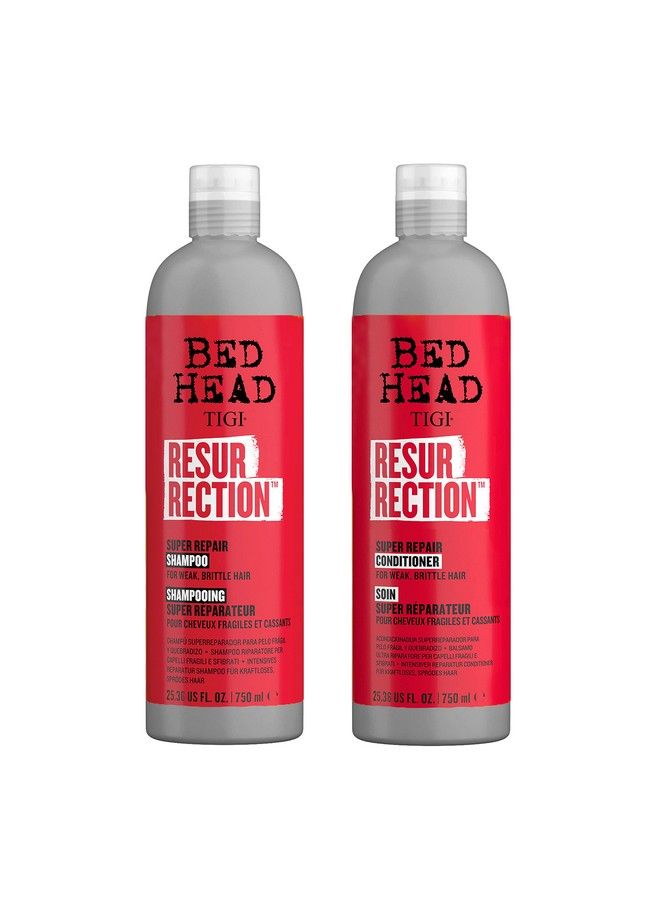 Bed Head By Shampoo & Conditioner For Damaged Hair Resurrection Infused With The Resurrection Plant 2 X 25.36 Fl Oz