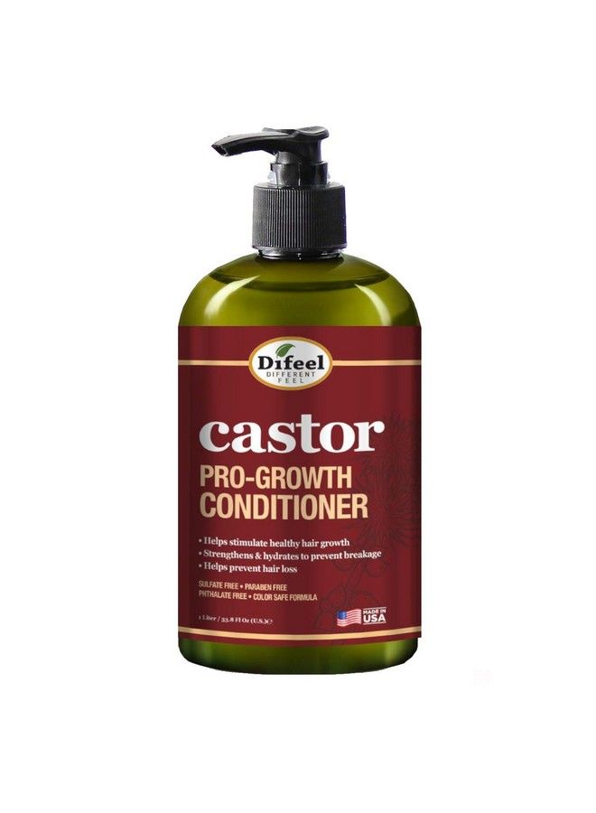 4Pc Castor Progrowth Hair Growth: Cleansing & Growth Set Includes 12 Oz Shampoo 12Oz Conditioner 12Oz Hair Mask & 2.5Oz Root Stimulator